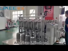 T80 ramah lingkungan pabrik outlet 6.5 inci bulat pan berjalan video