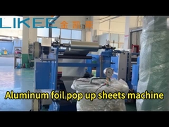 Proses lengkap mesin lembaran pop-up aluminium foil