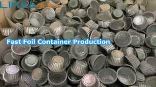 Pengoperasian mesin pembuat wadah aluminium foil LK-T63