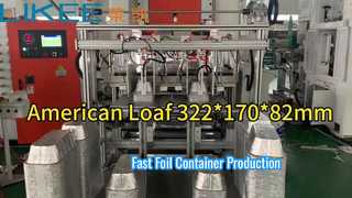 Pengoperasian mesin pembuat wadah aluminium foil T80