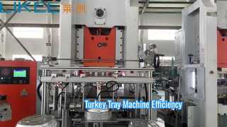 Mesin pembuat baki kalkun aluminium foil LK-T80
