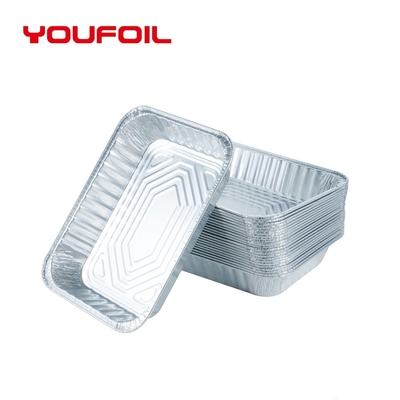 Beli Daur ulang OEM Kontainer Foil Aluminium persegi panjang Pan setengah ukuran sekali pakai online manufacture