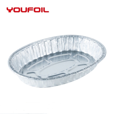 Beli Baki Aluminium Foil Sekali Pakai 3003 Oval Panggang Logo Kustom online manufacture