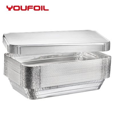 Beli Loyang Aluminium Foil Sekali Pakai Kapasitas Besar Ukuran Penuh dengan Tutup online manufacture
