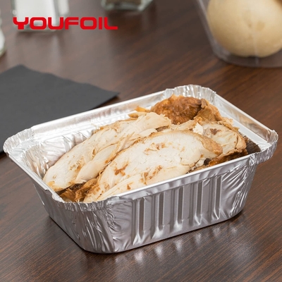 Beli Bersih permukaan persegi panjang sekali pakai aluminium foil Tray 1 LB online manufacture