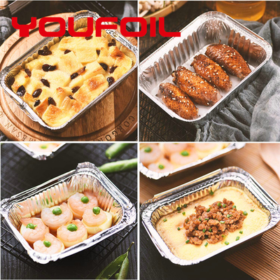 Beli Wadah Aluminium Foil Sekali Pakai Kekuatan Tinggi 450ml Tahan Suhu Rendah online manufacture