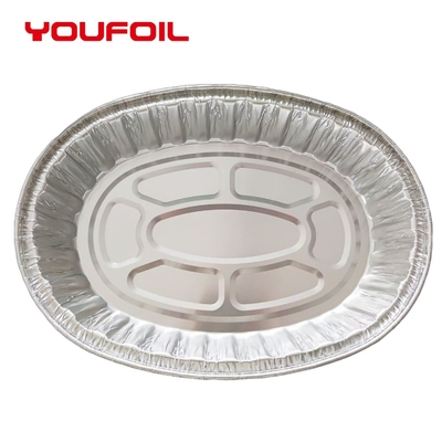 Beli 8006 Baki Aluminium Oval Sekali Pakai dengan Tutup Plastik online manufacture