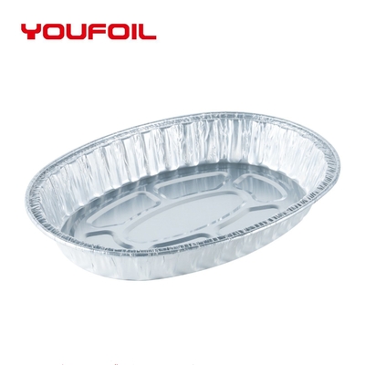 Beli Baki Aluminium Foil Oval Sekali Pakai untuk Penyimpanan Makanan, Tidak Beracun online manufacture