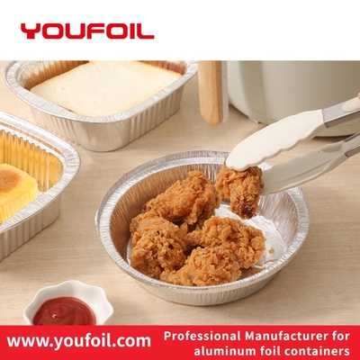 Beli Kemasan Makanan Tanpa Bau Kontainer Foil Aluminium Bentuk bulat 100% dapat didaur ulang online manufacture