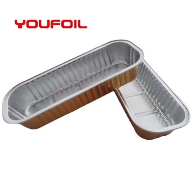 Beli Bahan Daur Ulang Kontainer Foil Aluminium persegi panjang Untuk Makanan Baking Strip Cake online manufacture
