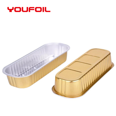 Beli Wadah Foil Aluminium Persegi Panjang Kue Daur Ulang OEM, Baki Aluminium untuk Makanan dan Kue online manufacture