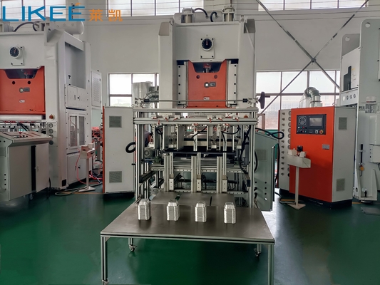 Beli Mesin Pembuat Wadah Aluminium Foil Emboss Kustom Kontrol PLC Mistubushi Motor Simense online manufacture