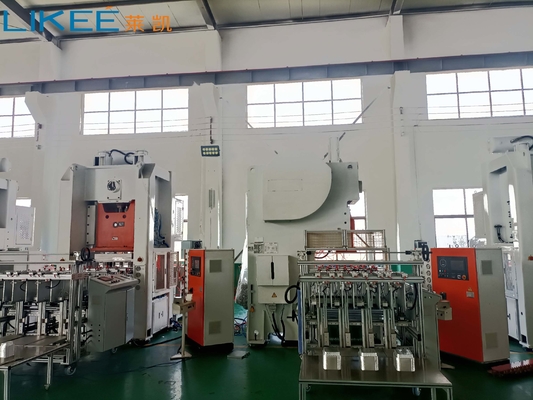 Beli LK-T63 Aluminium Foil Container Machine Elektronik Dikendalikan Foil Feed C Frame online manufacture