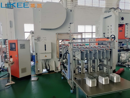 Beli Mitsubishi PLC Control 12000pcs/jam Kapasitas Produksi Aluminium Foil Food Container Making Machine online manufacture
