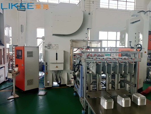 Beli Pembuat Wadah Makanan Aluminium Foil Efisiensi 3 Rongga Motor SIEMENS Konsumsi Daya 19.8KW online manufacture