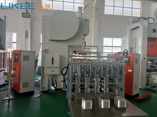 Beli 3 Cara Mesin Pembuat Wadah Makanan Aluminium Foil PLC Merek Mitsubishi 63 Ton online manufacture