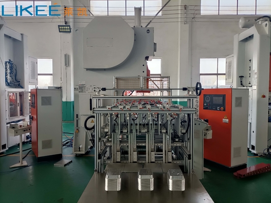 Beli 4 rongga 18,5KW Aluminium Foil Piring Mesin Membuat 75 Strokes / Min online manufacture