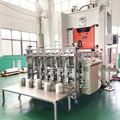Beli Aluminium Foil Food Container Making Machine Heavy Duty Isolasi sekali pakai Bentuk bulat online manufacture