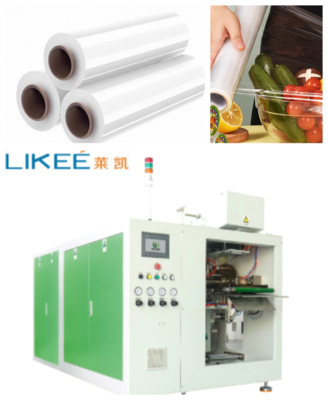 Beli LK-CF02 Mesin Penggulung Ulang Roll Cling Film Dilengkapi dengan kontrol Servo Motor online manufacture