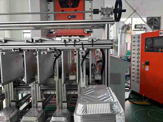 Beli LK-T80 OEM Logo persegi panjang aluminium foil Makanan Container Membuat Mesin Untuk Take Away Fast Food Paket Mesin online manufacture