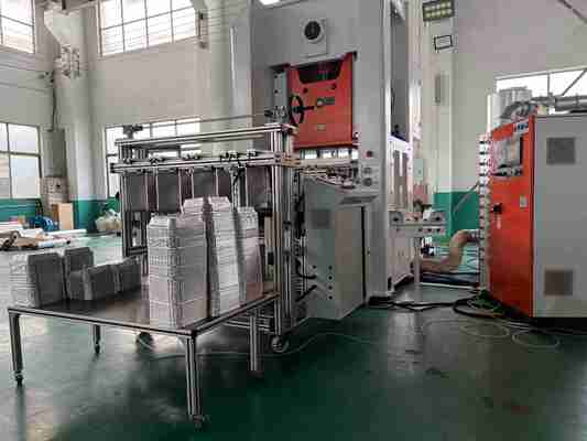 Beli LK-T80 Wall Wrinkle Disposable Aluminium Foil Food Container Penetration Resistant Machine online manufacture