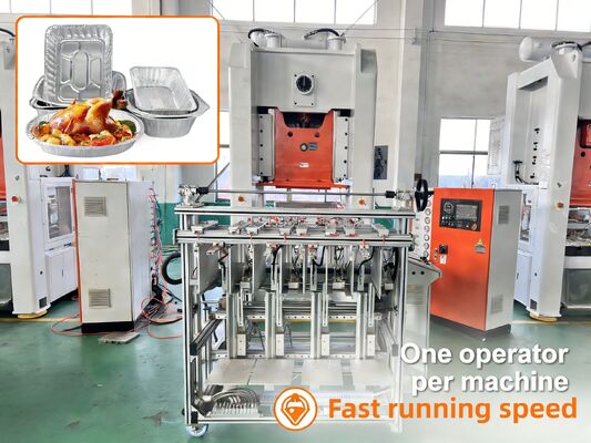 Beli LK-T80 80ton Aluminium Foil Making Machine dengan Mitsubishi PLC untuk Round Square Trays persegi panjang pembuatan online