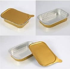 Beli 0.25mm Airline Catering Aluminium Kontainer sekali pakai online manufacture