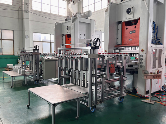 12000/H Otomatis Perlengkapan Makan Cangkuk sendok Aluminium Foil Piring Mesin Membuat Dengan Mitsubishi PLC