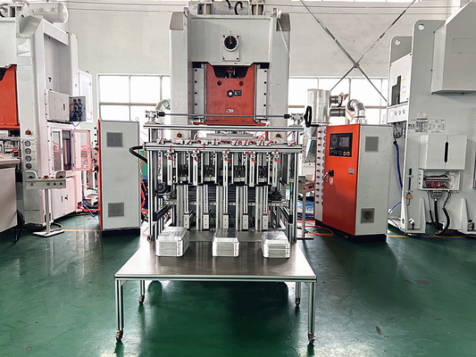 Mesin Pembuat Kotak Aluminium Foil Mitsubishi PLC Output Tinggi 13000KG