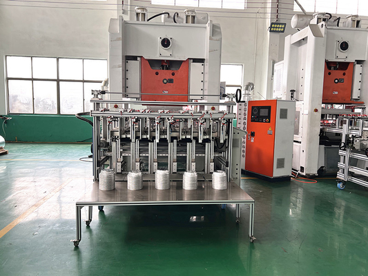 Simense Motor 800KN Aluminium Foil Box Making Machine Untuk Lunch Box