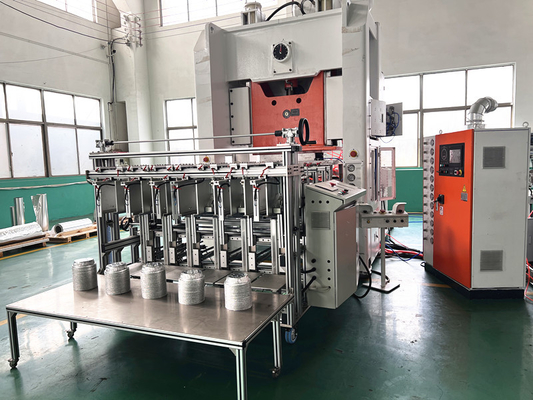 Mesin Pembuat Wadah Aluminium Foil 130 Ton 5 Jalur 6 Rongga