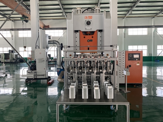 380V 50HZ 3 Fase Aluminium Foil Pan Membuat Mesin Dengan 0.025mm - 0.200mm Ketebalan