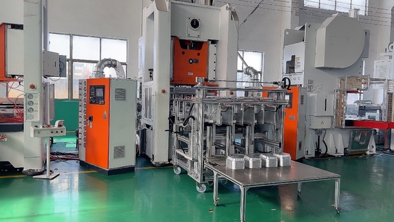 26KW Sumber Daya Mekanis Mesin pembuatan kontainer aluminium foil untuk 1-5 rongga