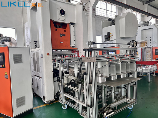 80 Ton Tekanan Otomatis Tipe Aluminium Foil Box Membuat Mesin Perak Foil Membuat Mesin