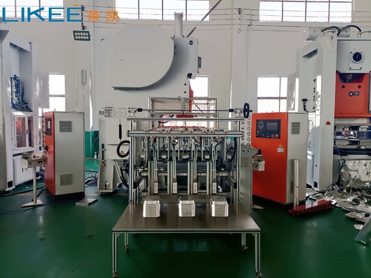 Mesin Pembuat Pelat Aluminium Foil PLC Mitsubishi Otomatis Penuh Produktivitas Tinggi