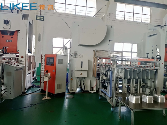 Mesin Pembuat Wadah Aluminium Foil Food Grade 18.5KW Akurasi Tinggi