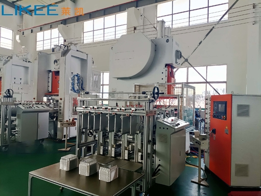 12000pcs/jam Aluminium Foil Container Making Machine dengan 12 Solenoid Valve