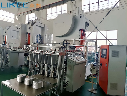 LK-T63 Makanan Kelas Kontainer Aluminium Foil Punching Take Out Tray Mesin Membuat