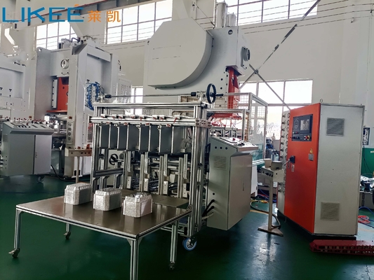 Mesin Wadah Aluminium Foil ISO Otomatis Penuh 5 Rongga