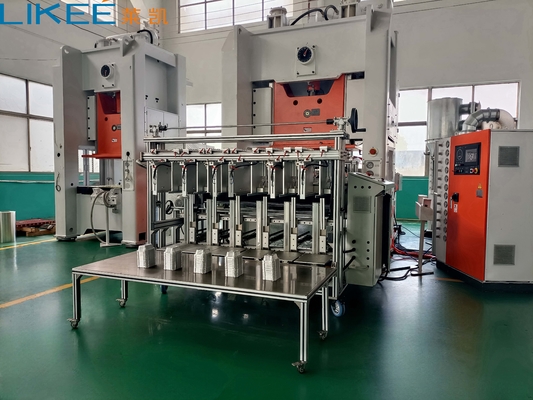 130 Ton Perak Mesin Pembuatan Kontainer Foil Aluminium Otomatis 380v 50Hz LK-T130