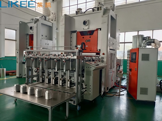 Mesin Pembuat Wadah Aluminium Foil dengan Kontrol PLC Mitsubishi dan Motor Siemens yang Efisien