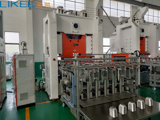 Mesin Pembuat Wadah Aluminium Foil Listrik Kapasitas 1-5 Rongga 380V 50HZ 3 Fasa