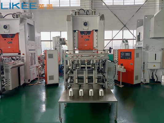Jalur Produksi Kontainer Foil Aluminium Otomatis Kapasitas Tinggi