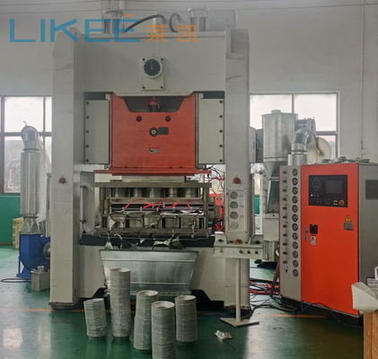 Mesin Pembuatan Tray Foil Aluminium Otomatis Berkecepatan Tinggi LK-T130 Dengan Umur Panjang