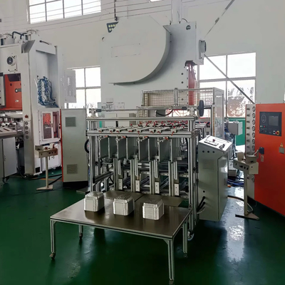 H Frame 19,8 KW Mesin pembuatan baki aluminium foil dengan bodi putih dan oranye