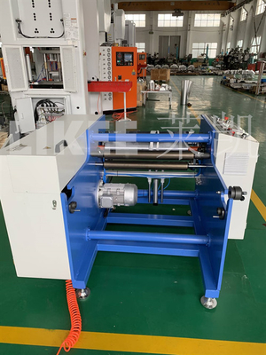 Mitsubishi PLC Semi Otomatis Foil dan Baking Paper Cutter Rewinding Machine untuk Glueing manual