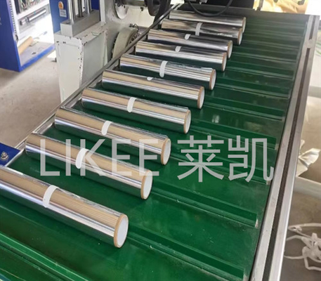 LKWD-450 Mesin Otomatis Penggulung Ulang Aluminium Foil Rumah Tangga 7.5KW Daya Kerja
