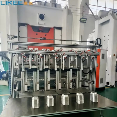 Mesin pembuatan piring makanan aluminium 130 ton Mitsubishi PLC yang sepenuhnya otomatis