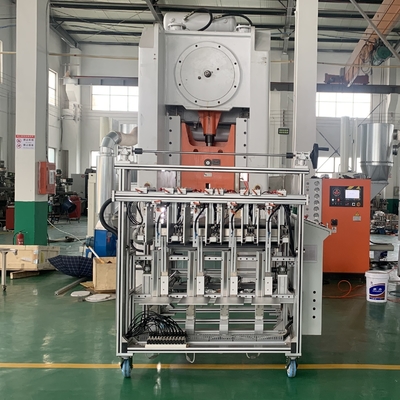 Mesin Pembuat Pelat Aluminium Foil Tekanan 80 Ton Untuk Lini Produksi Panci Ukuran Penuh Otomatis Penuh USA