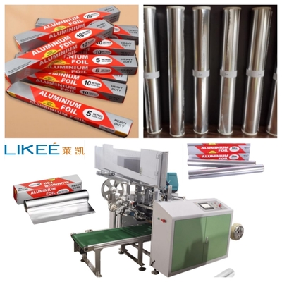 LKWD-450 Rumah Aluminium Foil Rewinding Mesin Otomatis 6 poros Otomatis Mengganti